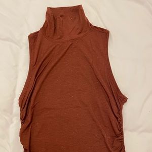 Mock neck lulu tank
